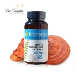 Εκχύλισμα μανιταριού Reishi 360 mg, 100 κάψουλες, Bioherba
