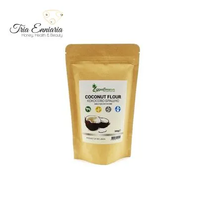 Farine de noix de coco (poudre de noix de coco), Zdravnitsa, 200 g.