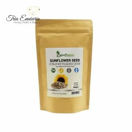 Semi di girasole, sbucciati, crudi, Zdravnitsa, 200 g.