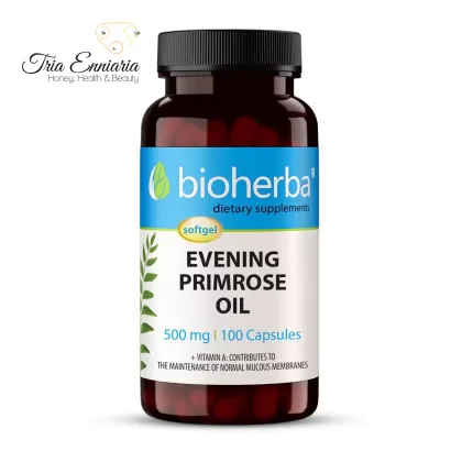 Ελαιο Νυχτολούλουδου, 500 mg, 100 Κάψουλες, Bioherba