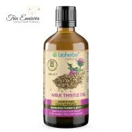 Huile de chardon-Marie, pressée à froid, 100 ml, Bioherba