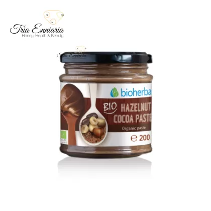 Pâte noisette-cacao bio, 250 g, Bioherba