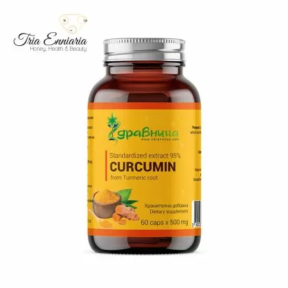 Curcumine, Extrait Standardisé 95%, 60 Gélules, Zdravnitza