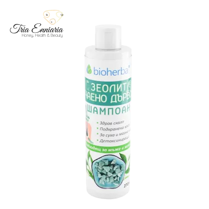 Shampoo alla zeolite e tea tree, 270 ml, Bioherba