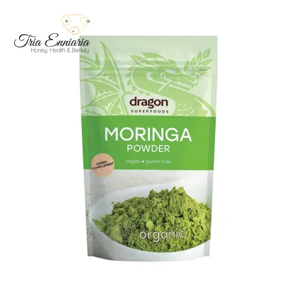 Pudră Organică De Moringa, 200 g, Dragon Superfoods