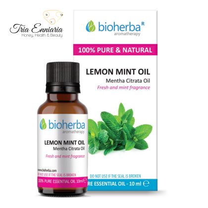 Peppermint Citrate, Pure Essential Oil, 10 ml, Bioherba