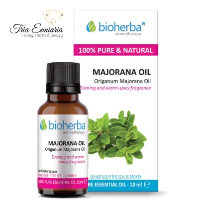 Μαντζουράνας, Καθαρό Αιθέριο έλαιο, 10 ml, Bioherba