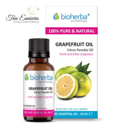 Grapefruit, ulei esențial pur, 10 ml, Bioherba