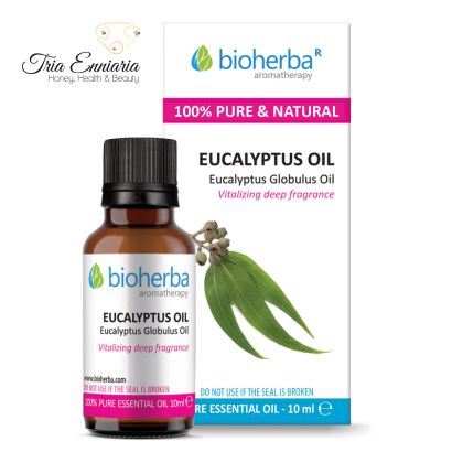 Eucalipt, ulei esențial pur, 10 ml, Bioherba
