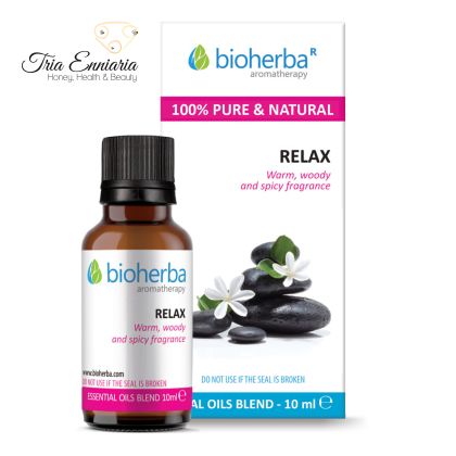 ,, RELAX ", aroma composition, Essential oils, 10ml, Bioherba