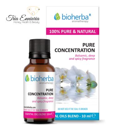 „Concentrație”, Compoziție de aromă, Ulei esențial, 10ml, Bioherba
