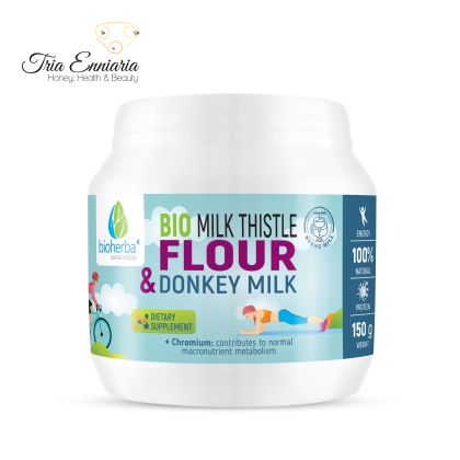 Farina Bio Di Cardo Bianco E Latte D'asina, 150 g, Bioherba