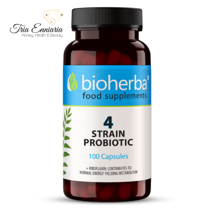 Probiotico 4 Ceppi, 100 Capsule, Bioherba
