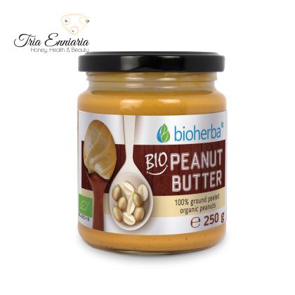 Bio-Erdnussbutter, 250 g, Bioherba