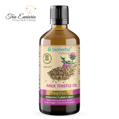 Mariendistelöl, kaltgepresst, 100 ml, Bioherba