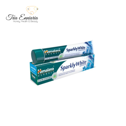 Λευκαντική οδοντόπαστα, Sparkly White, Himalaya, 75 ml.