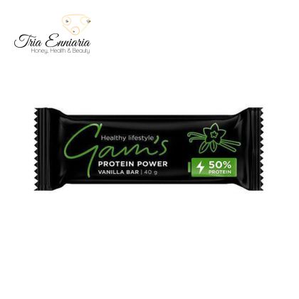 Barretta Proteica Alla Vaniglia, 40 g, Gam`s Protein