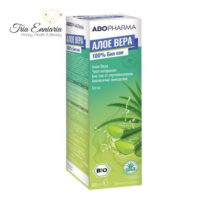 Succo di Aloe Vera Biologico, 330 ml, AboPharma