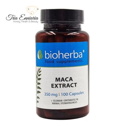 Extracto De Maca, 350 mg, 100 Cápsulas, Bioherba