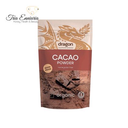 Cacao In Polvere biologico, 200 g, Dragon Superfoods