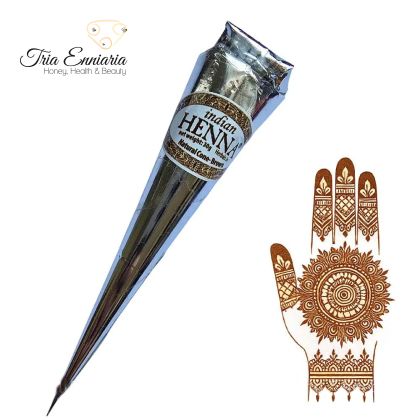 Henna For Drawing Brown, 1 Cone, 30 g, Indian Henna
