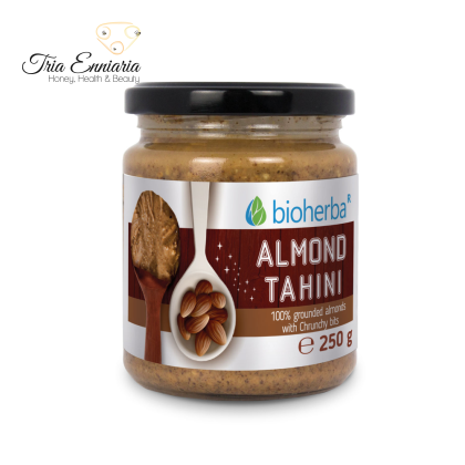  Almond Tahan With Crunchy Pieces, 250 g, Bioherba