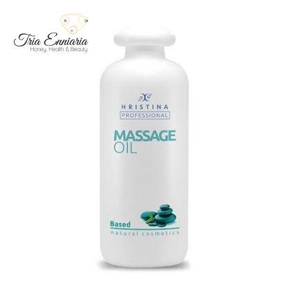 Huile de massage de base à l'Allantoïne, série professionnelle, 500 ml, Hristina Cosmetics