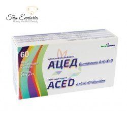 ACED - комплекс витаминов А, С, Е и D, 60 капсул