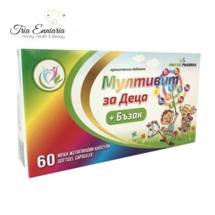 Multivit + Bazak, per bambini, FitoFarma, 60 capsule