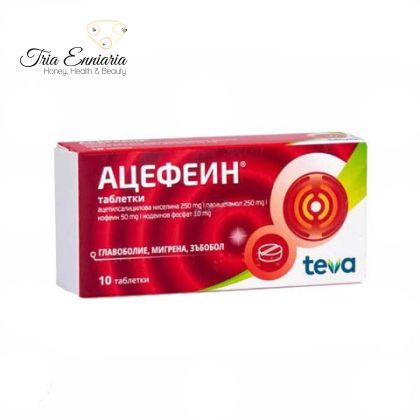 Acéféine, 10 comprimés, TEVA