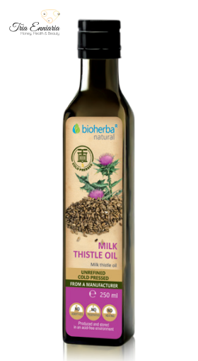 Milk thistle oil, cold pressed, 250ml, Bioherba