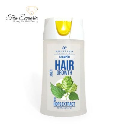 Shampoo mit Hopfen, für das Haarwachstum, 200 ml, Hristina