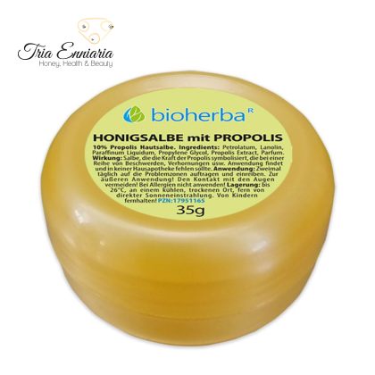 Pommade à la propolis 10%, 35 gr, Bioherba