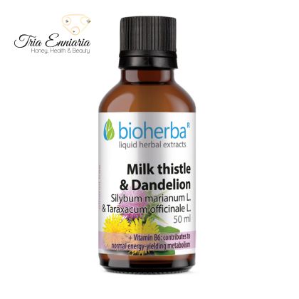 Milk Thistle And Dandelion Tinctura, 50 ml, Bioherba