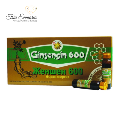 Ginseng 600 - énergie rapide, 10 ampoules