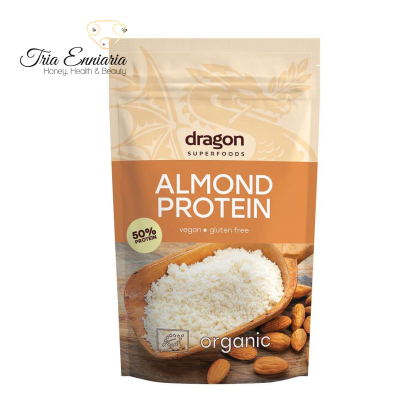 Poudre de protéine d'amande biologique, 200 g, Dragon Superfoods