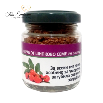 Scrub viso secco ai semi di rosa canina, 45 g, Radika