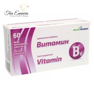 Βιταμίνη Β6, PhytoPharma, 60 κάψουλες