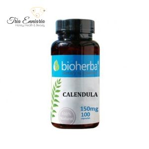 Calendula, 150 mg, 100 Kapseln, Bioherba