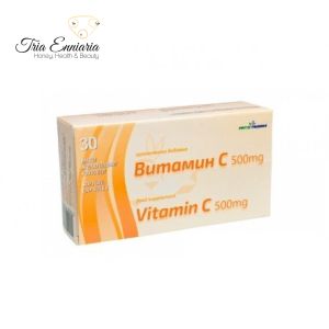 Витамин С, 500 mg, ФитоФарма, 30 капсули