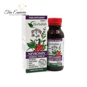 Neuromin, sirop aux herbes pour le système nerveux, Herbalab, 125 ml.