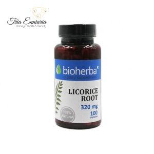 Ρίζα Γλυκόριζας, 320 mg, 100 Kάψουλες, Bioherba