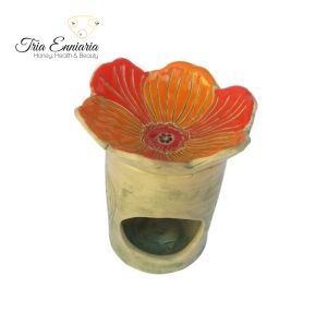 Keramik-Aromalampe Orange Flower Wisdom, Bioherba