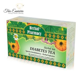 Tè per il diabete, 20 confezioni, 30 g, Bioherba
