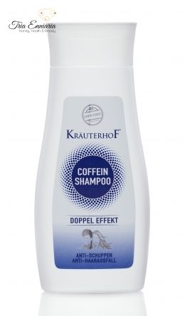 Shampoo Con Caffeina Doppio Effetto (Antiforfora E Caduta Dei Capelli) 250 ml, Krauterhof