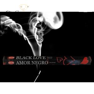 Bâtonnets aromatiques Amor Negro, 20 pcs, HEM INDIA