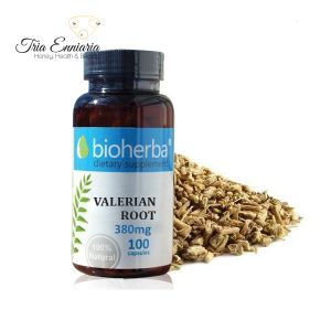 Valeriana Root 380 mg, 100 capsule, Bioherba