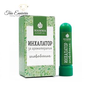 Inhalator pentru dureri de cap cu aromaterapie, Mamma Aroma