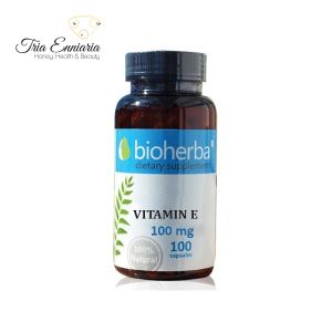 Βιταμίνη Ε, 100 mg, 100 κάψουλες, Bioherba