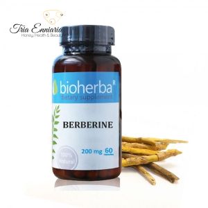 Берберин, 200 мг, 60 Kапсули, Bioherba